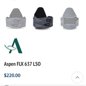 Aspen FLX 637 LSO Back Brace